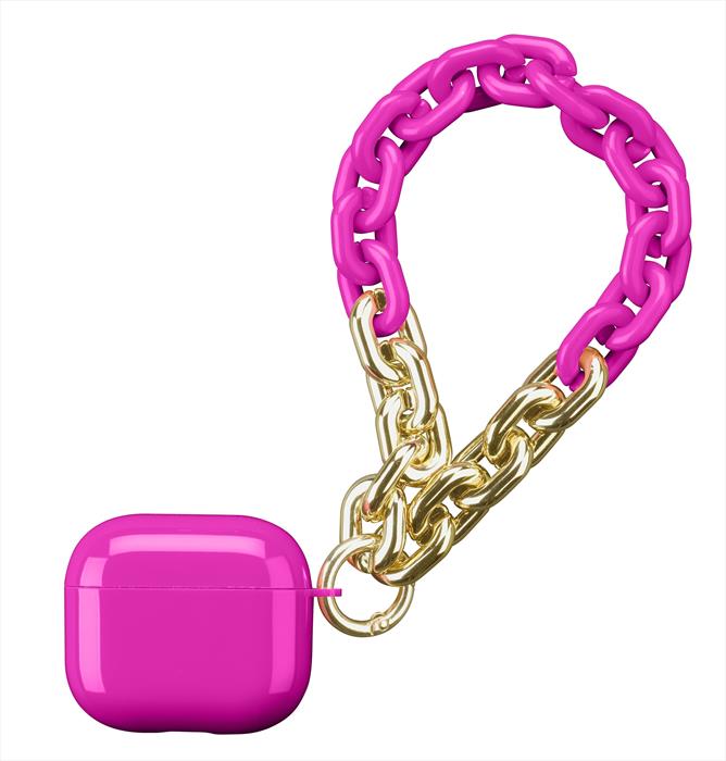 Image of Custodia in gomma per AirPods AIRPODS3CHAINP Rosa