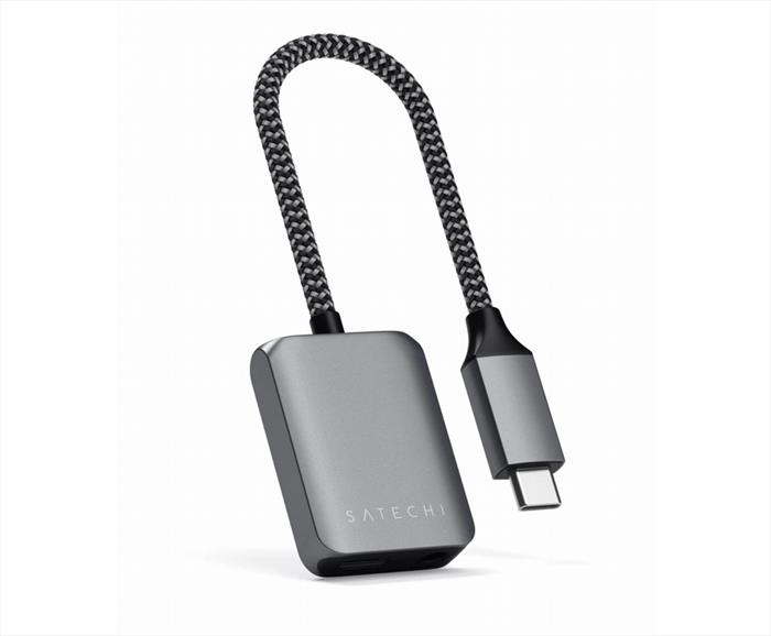 Image of ADATTATORE USB-C PD AUDIO grigio