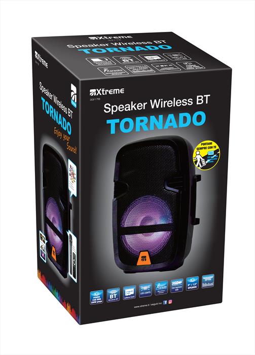 Image of SPEAKER WIRELESS BT TORNADO NERO