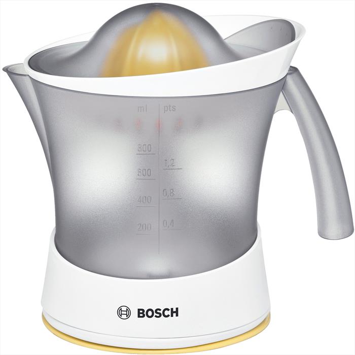 Image of Bosch MCP3000N spremiagrumi Spremiagrumi manuale 25 W Bianco, Giallo