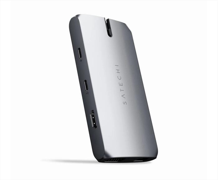 Image of ADATTATORE USB-C MULTIPORT ON-THE-GO grigio