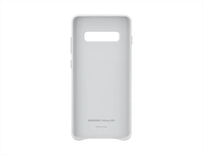 Image of LEATHER COVER GALAXY S10+ Bianco