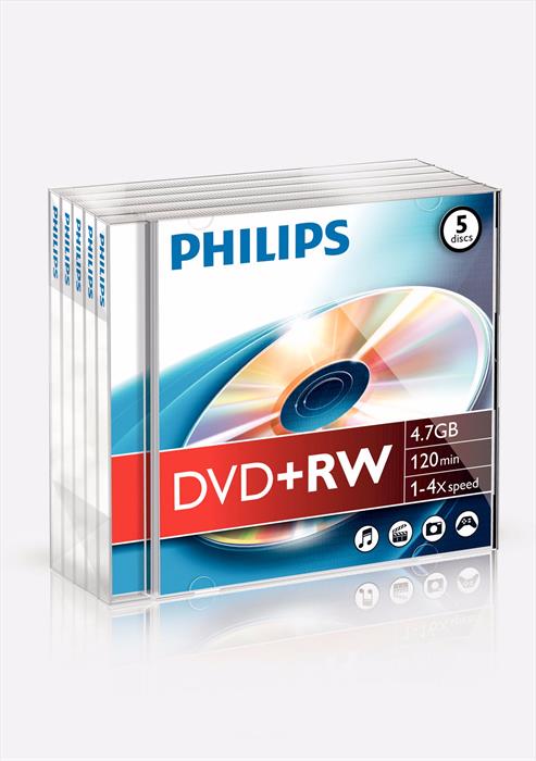DVD+RW4,7GB JEWEL Argento