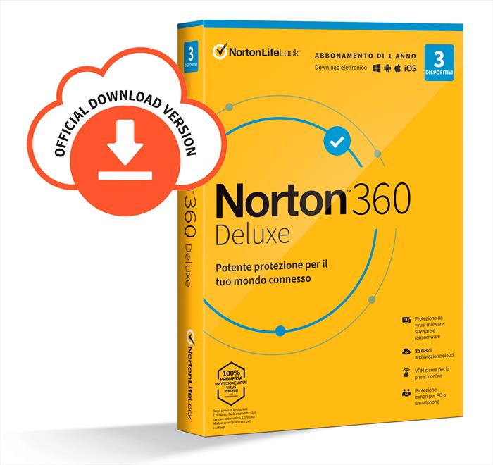 Image of Norton 360 Deluxe 2020 3 Disp. 12 Mesi ESD
