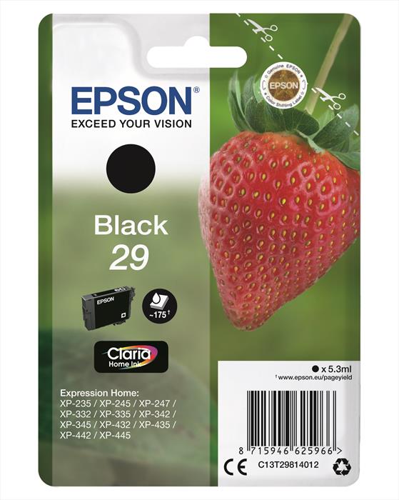 Image of Epson Strawberry 29 K cartuccia d'inchiostro 1 pz Originale Resa stand
