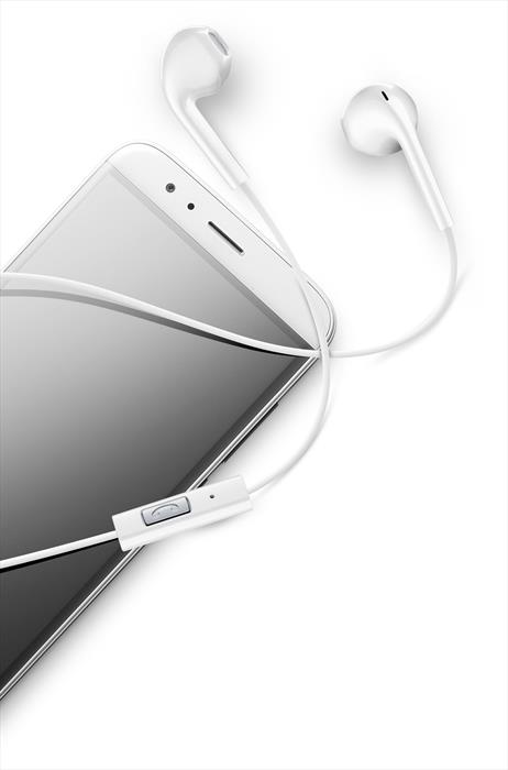 Image of AUCAPSULEW Auricolari con controllo volume sul fil Bianco