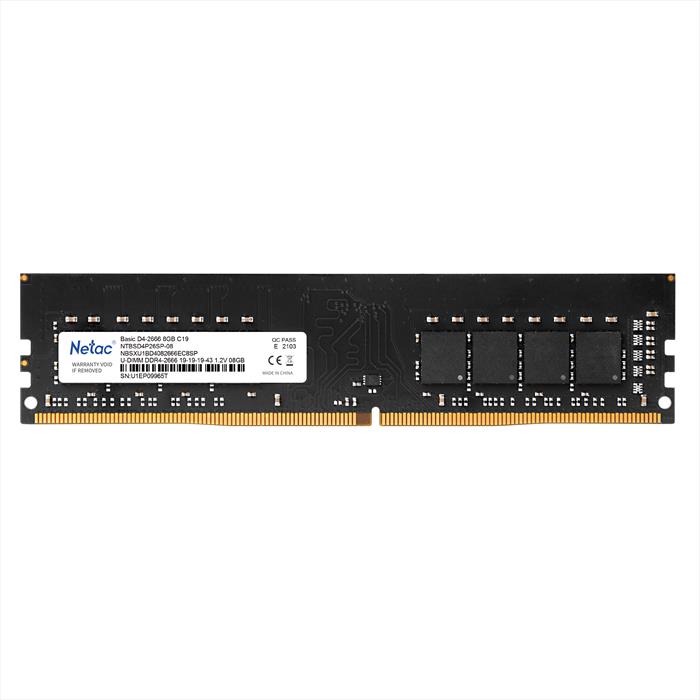Image of BASIC DDR4-2666 8G C19 U-DIMM 288-PIN NERO