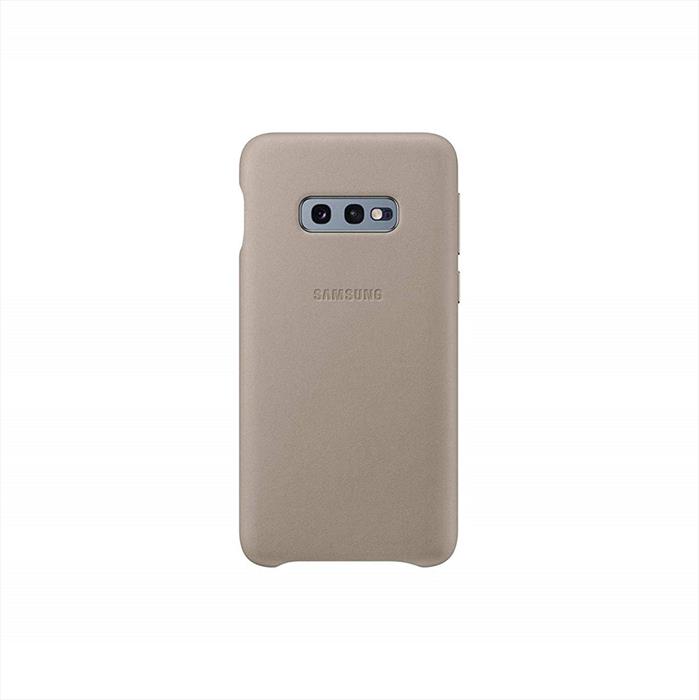 Image of LEATHER COVER GALAXY S10 E Grigio