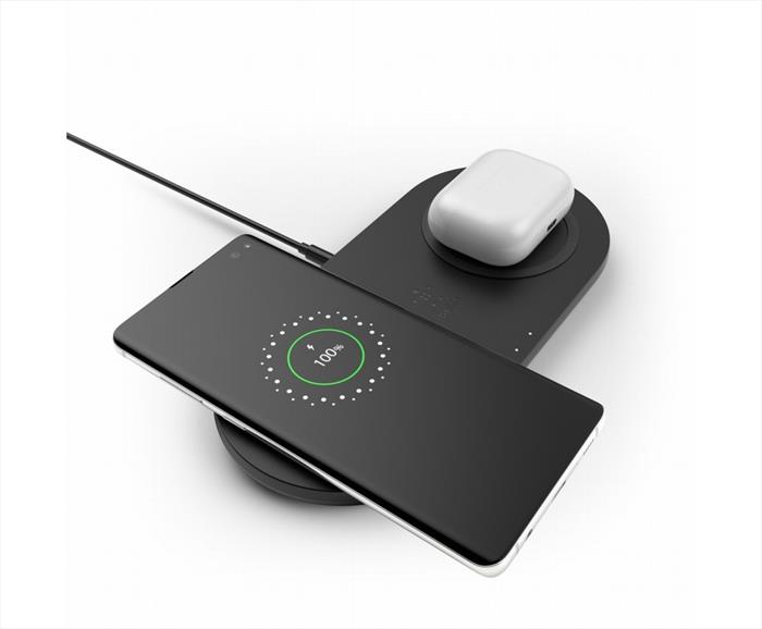 Image of TAPPETINO DI RICARICA WIRELESS DOPPIO 2 X 10W - NE nero