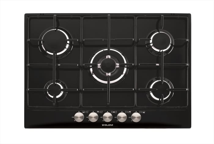 Glem Gas GT755BK Nero Da Incasso 70 Cm 5 Fornello(I)-image