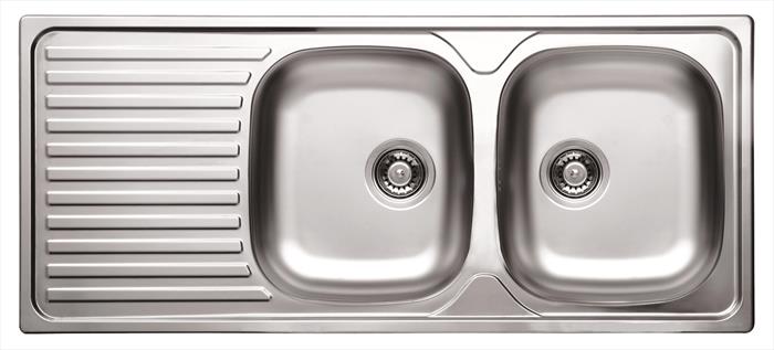 Glem Gas - Lavello Lineare Gl216ixd 2 Vasche-inox