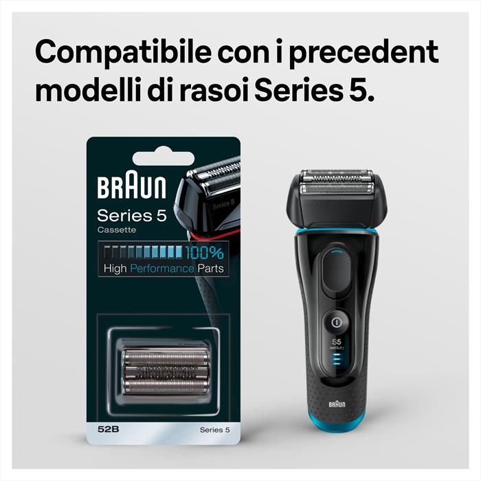 Braun - Series 5 52b Testina Di Ricambio-nero