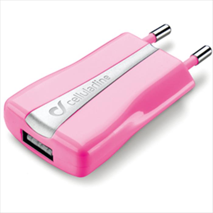 Cellularline - Usb Compact Charger Achusbcompactcp-rosa