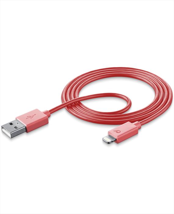 Cellularline - Usb Data Cable - Lightning-rosa