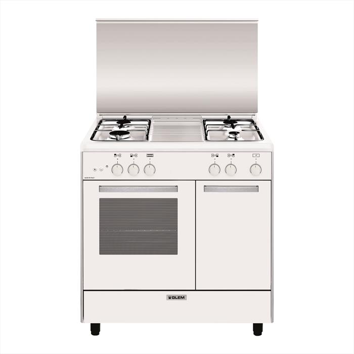 Glem Gas - Cucina A Gas Ar854gx Classe A-bianco