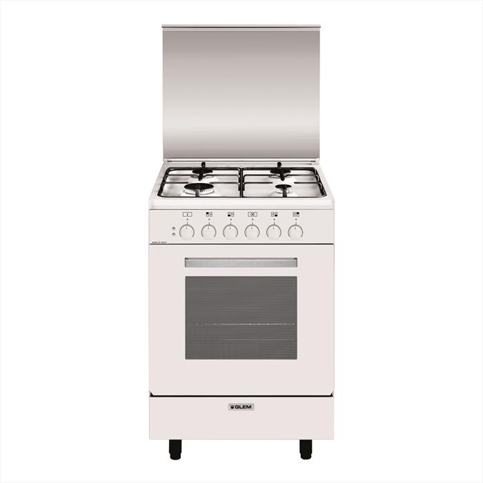 Glem Gas - Cucina A Gas A554mx6 Classe A-bianco