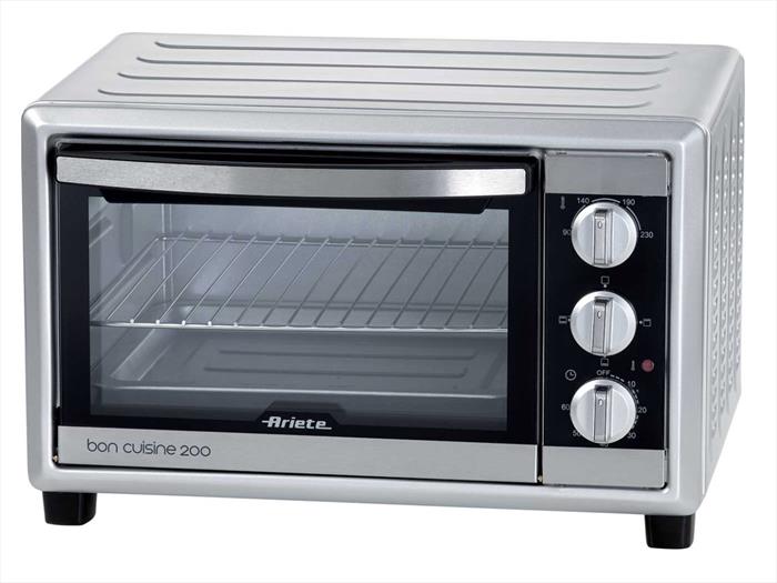 Ariete 981 Bon Cuisine 200 - Forno Elettrico 20 Litri - Doppio Vetro - Temperatura Max 230° - 1380 Watt - 3 Posizioni Cottura - Timer 60’-image