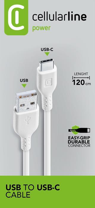Cellularline - Usbdatacusba-cw Cavo Usb-bianco