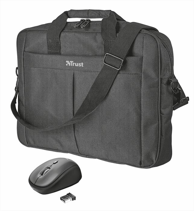 Trust - Primo 16" Bag+wlss Mse-black