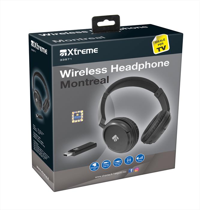 Xtreme - 33571 - Cuffia Wireless Tv-nero