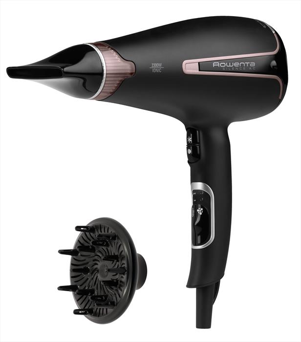 Rowenta - Cv7920 Silence Ac Premium Care Asciugacapelli-nero E Rosa Cannella