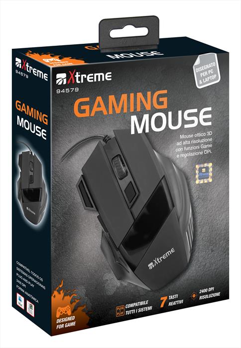 Xtreme - 94579 - Mouse Gaming Usb Ottico 3d-nero