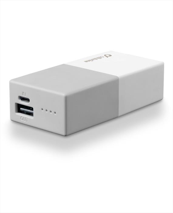 Cellularline - Freepsmart5000w Powerbank Stylecolor 5.000 Mah-bianco