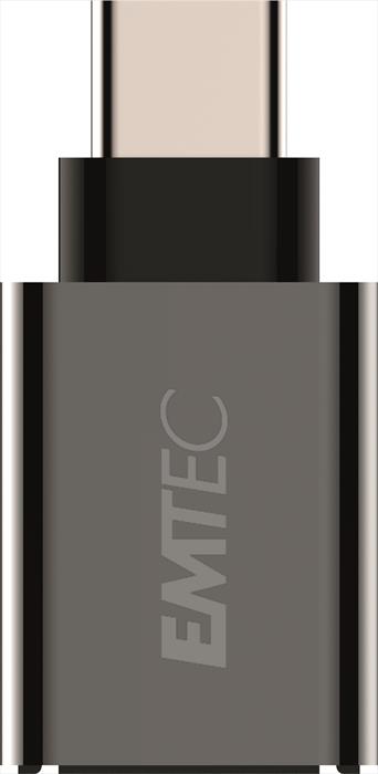 Emtec - Emtec T600 Adattatore Usb/type-c-nero/alluminio