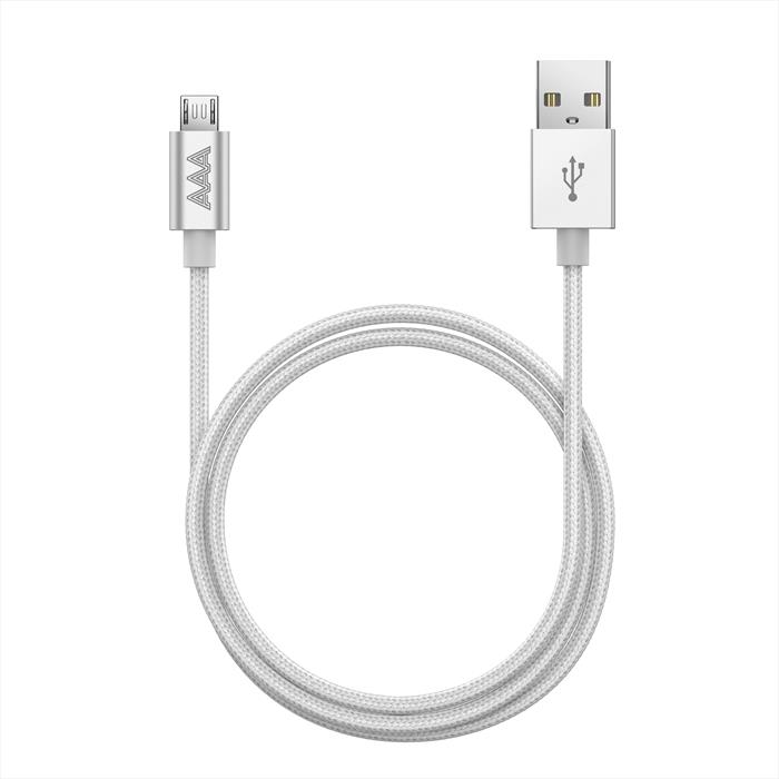 Aaamaze - Micro Usb Cable 1m-silver
