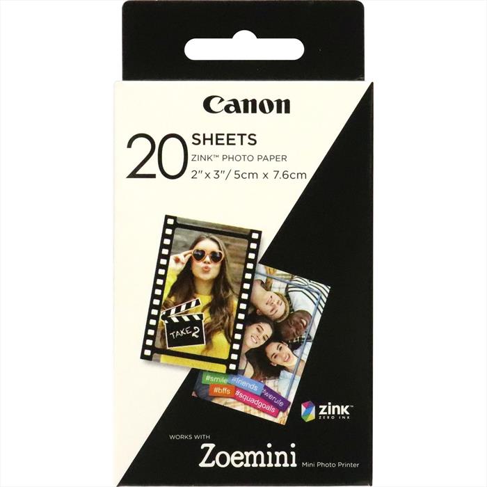Canon - Carta Zink Zp-2030 20 Fogli Exp Hb-white