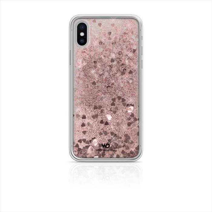 White Diamond - Sparkle Cover iPhone X/xs Cuori-rosa/tpu