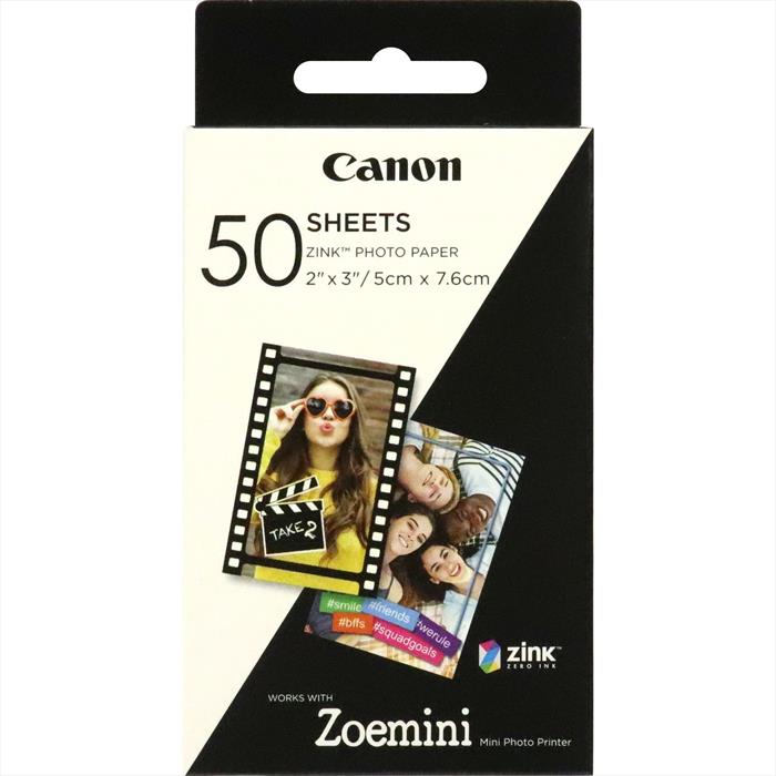 Canon - Carta Zink Zp-2030 50 Fogli Exp Hb-white