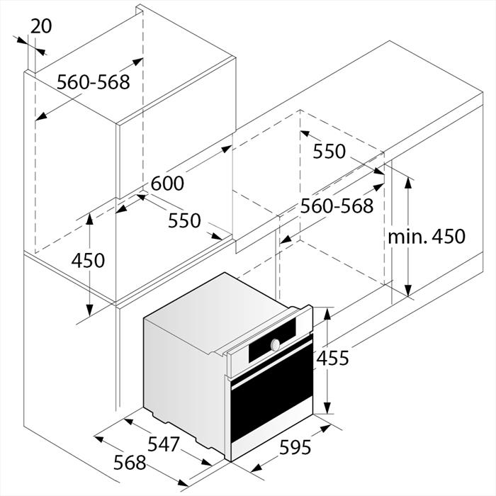 Asko OCS8483S 50 L 2900 W Nero, Acciaio Inox-image
