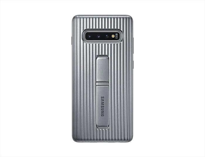 Samsung - Protective Standing Cover Silver Galaxy S10+-argento