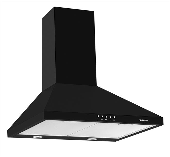 Glem Gas - Cappa Decorativa A Parete Ghp645bk-nero