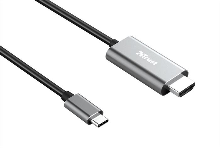 Trust - Calyx Usb-c To Hdmi Cable-black/grey