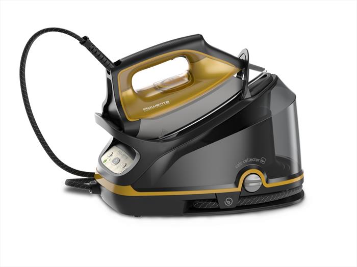 Rowenta - Dg7644 Ompact Steam Pro Ferro Da Stiro A Vapore-nero E Giallo Stevens