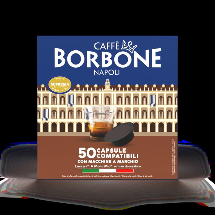 Caffe Borbone - Miscela Suprema - Comp. Lavazza A Modo Mio 50 Caps