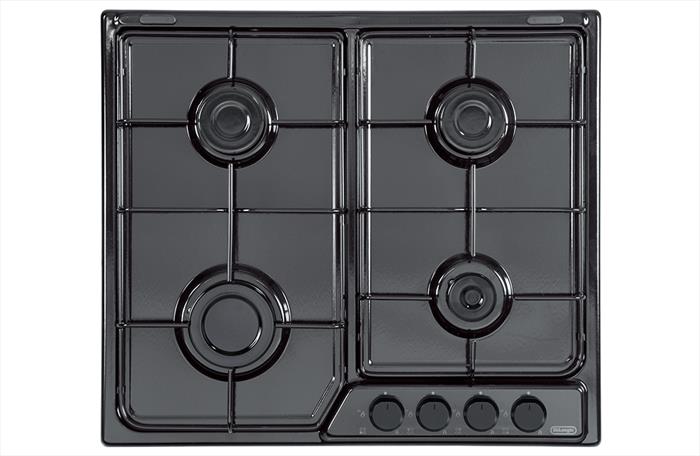 De Longhi - Piano Cottura A Gas Ffn 46 Asv 4 Fuochi 58cm-nero