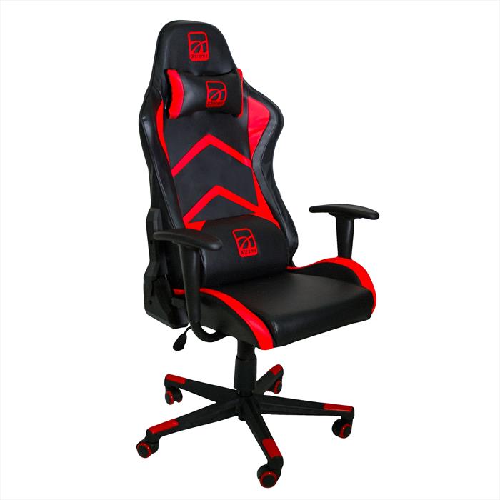 Xtreme MX15 Sedia Da Gaming Per Pc Seduta Imbottita Nero, Rosso-image