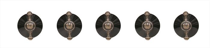 Glem Gas - 9nma0n Kit 5 Manopole Tradition-nero/bronzo