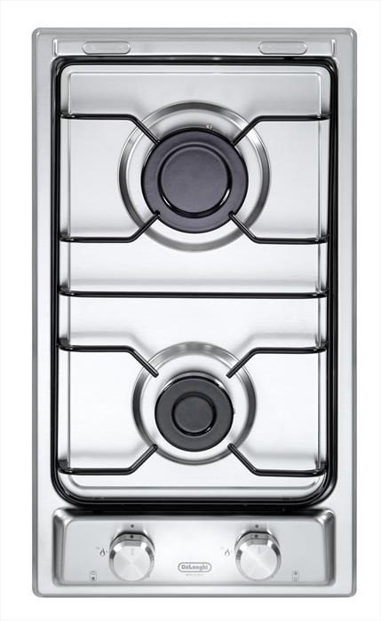 De Longhi - Piano Cottura A Gas I 23 D 2 Fuochi 28,8cm-inox