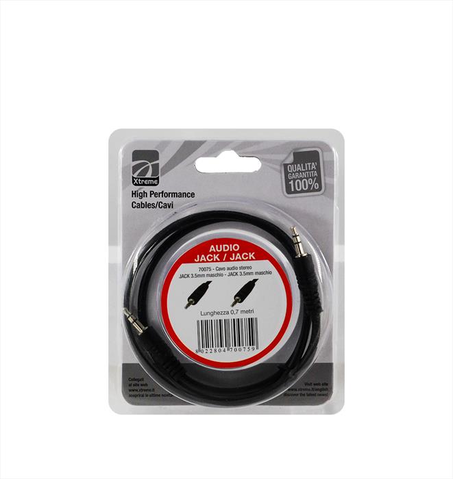 Xtreme - Cavo Audio Jack 3.5 Stereo-nero