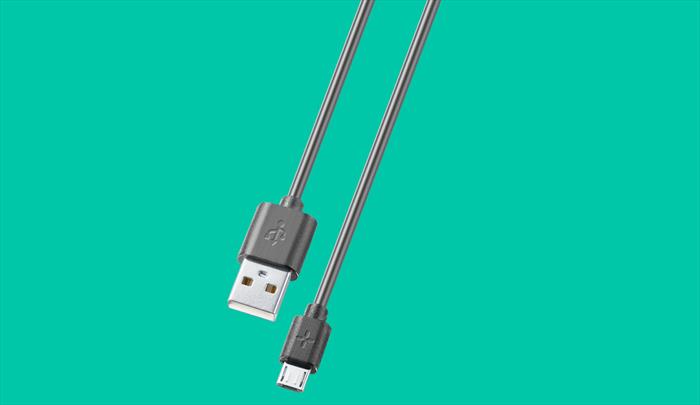 Cellularline - Plcabmusb1mk Cavi Dati-ploos-micro Usb-nero