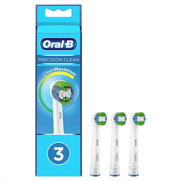 Oral-b - Testine Precise Clean Con Cleanmaximiser, 3 Pezzi-bianco Oral-b - Testine Precise Clean Con Cleanmaximiser, 3 Pezzi-bianco