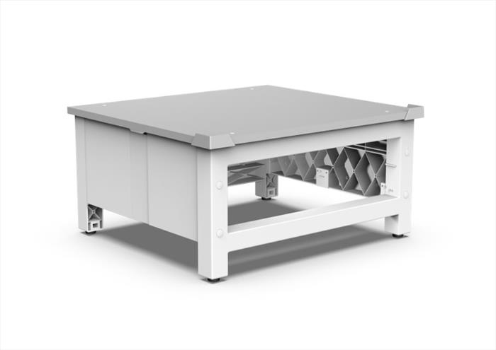 Meliconi - Base Space Bridge-struttura Bianca, Ripiano Grig