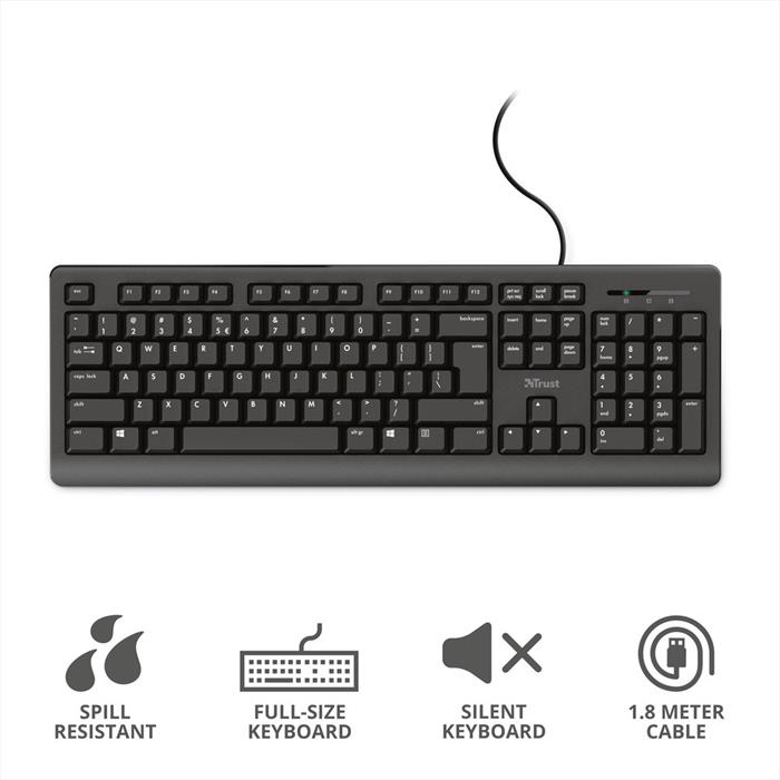 Trust - Primo Keyboard It-black