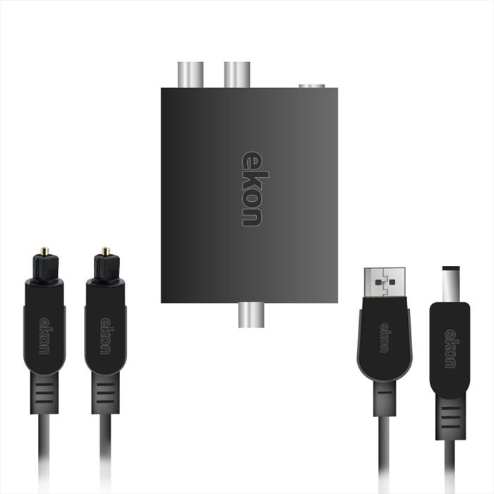 Ekon - Convertitore Toslink A Rca/jack 3,5 Mm