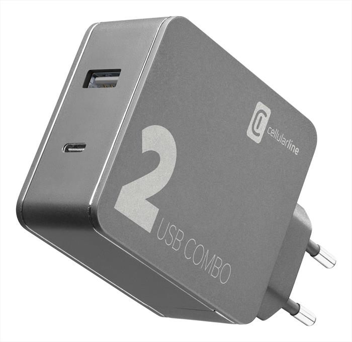 Cellularline - Achitusb2pd42k Carica Batterie-nero