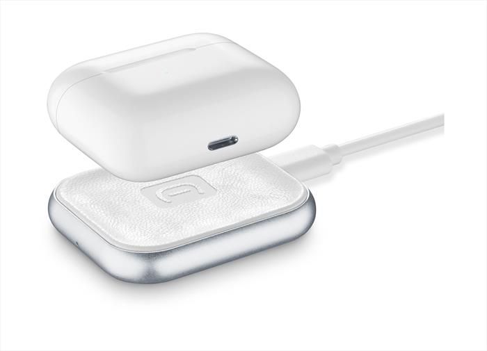 Cellularline - Airpodwirbasew Carica Batterie-con Led Di Ricarica-bianco